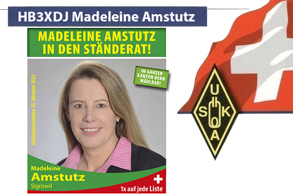 HB3XDJ Madeleine Amstutz kandidiert für den Nationalrat und Ständerat